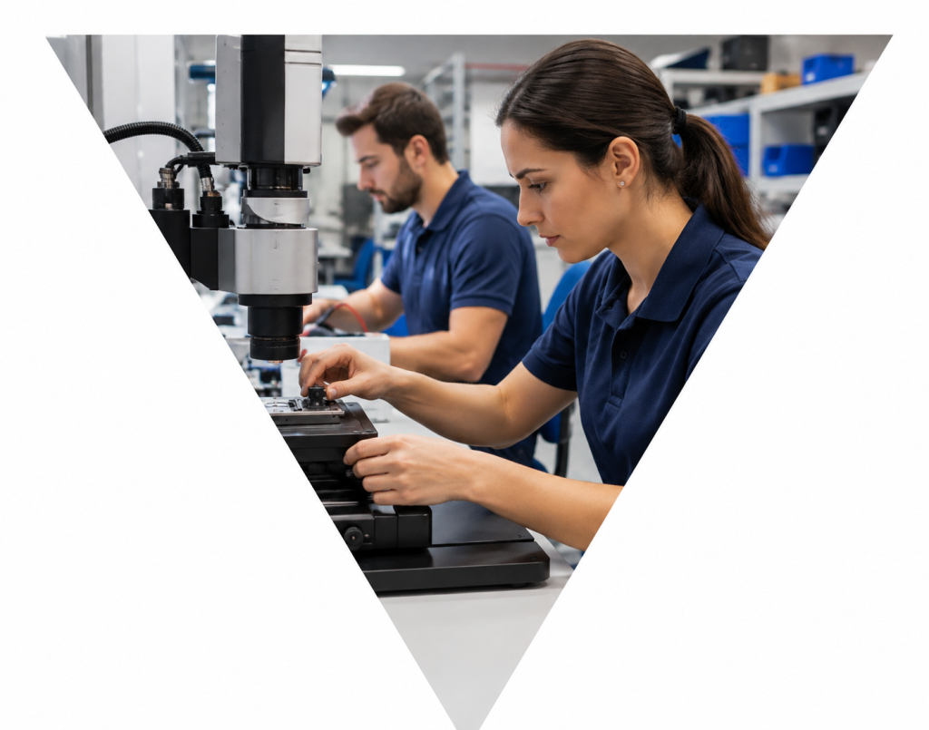 Seguro para negocio con equipos específicos y maquinaria profesional en comercio.